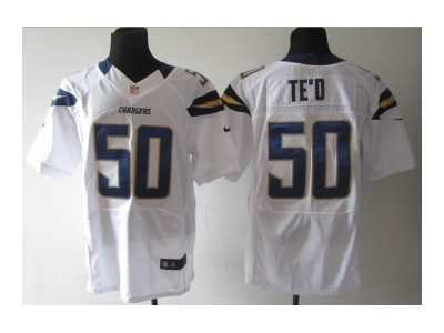 Nike NFL San Diego Chargers #50 Manti Teo white Jerseys(Elite)