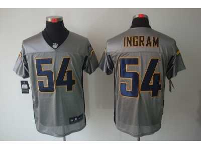 Nike NFL San Diego Chargers #54 Melvin Ingram Grey Jerseys[Shadow Elite]