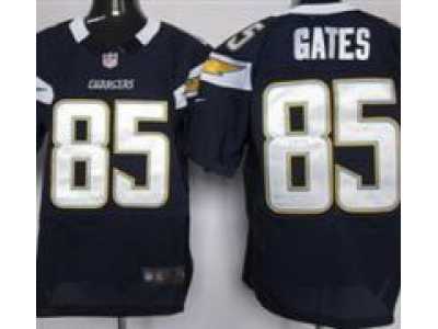 Nike NFL San Diego Chargers #85 Antonio Gates Dark Blue Elite jerseys