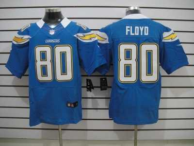 Nike NFL san diego chargers #80 floyd lt.blue jerseys[Elite]