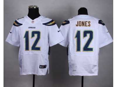 Nike San Diego Chargers #12 JONES white jerseys(Elite)