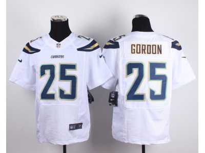 Nike San Diego Chargers #25 Gordon white jerseys(Elite)