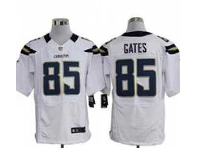 Nike San Diego Chargers #85 Antonio Gates White Elite Jerseys