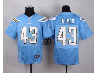 Nike San Diego Chrgers #43 Branden Oliver Electric Blue Alternate Men's Stitched Jerseys(Elite)