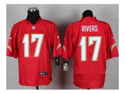 Nike san diego chargers #17 philip rivers red jerseys[Elite]