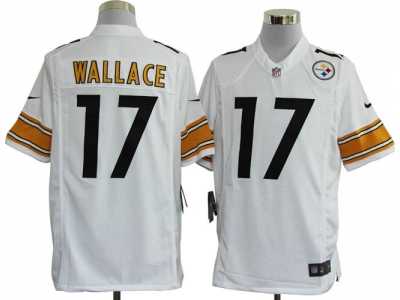 Nike NFL pittsburgh steelers #17 wallace white Game Jerseys