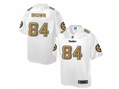 Nike Pittsburgh Steelers #84 Antonio Brown White Men's NFL Pro Line Fashion Game Jersey