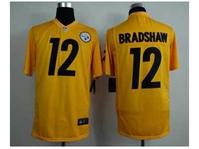 Nike jerseys pittsburgh steelers #12 terry bradshaw yellow[game]