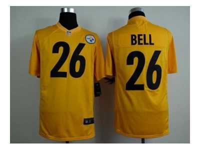 Nike jerseys pittsburgh steelers #26 bell yellow[game][bell]