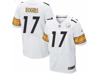 Men's Nike Pittsburgh Steelers #17 Eli Rogers Elite White NFL Jersey