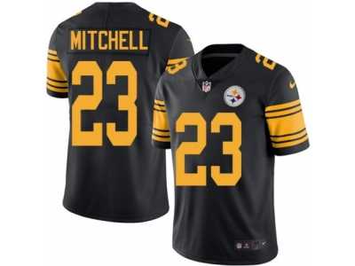 Men's Nike Pittsburgh Steelers #23 Mike Mitchell Elite Black Rush NFL Jersey