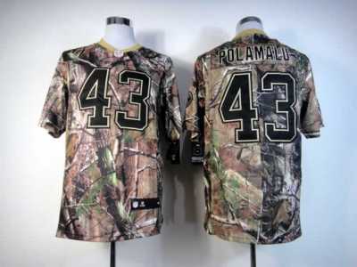 Nike NFL Pittsburgh Steelers #43 Troy Polamalu camo jerseys[Elite]