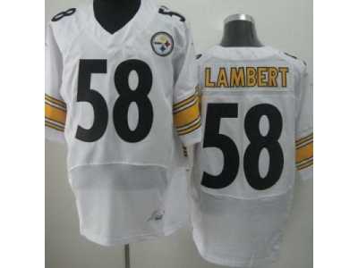 Nike NFL Pittsburgh Steelers #58 Jack Lambert white Jerseys[Elite]