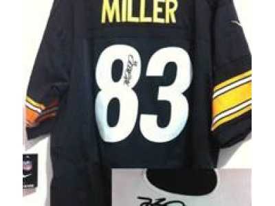 Nike NFL Pittsburgh Steelers #83 Heath Miller Black Jerseys(signature Elite)