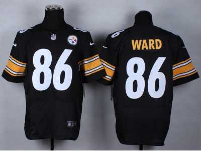 Nike NFL Pittsburgh Steelers #86 ward black jerseys[Elite]
