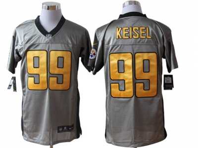 Nike NFL Pittsburgh Steelers #99 Keisel Grey Jerseys(Shadow Elite)