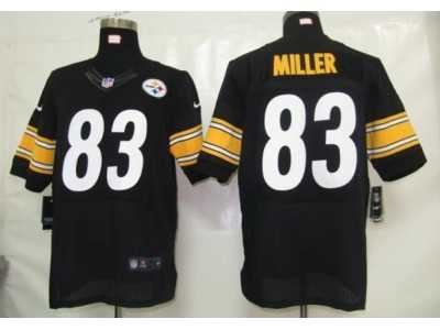 Nike NFL pittsburgh steelers #83 miller black Elite jerseys