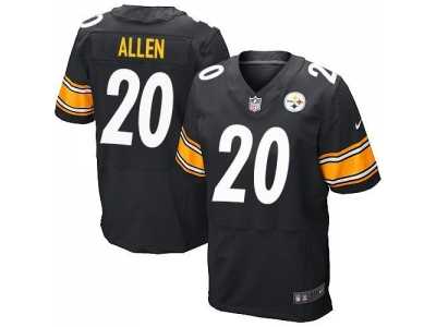 Nike Pittsburgh Steelers #20 Will Allen Black Jerseys(Elite)