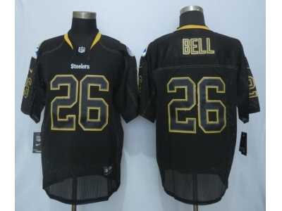 Nike Pittsburgh Steelers #26 Bell Black Jerseys(Lights Out Elite)