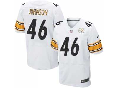 Nike Pittsburgh Steelers #46 Will Johnson white Jerseys(Elite)