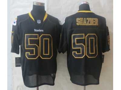 Nike Pittsburgh Steelers #50 Shazier black Jerseys(Elite Lights Out)