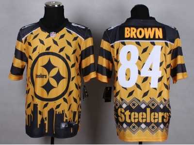Nike Pittsburgh Steelers #84 Antonio Brown Jerseys(Style Noble Fashion Elite)