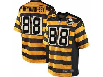 Nike Pittsburgh Steelers #88 Darrius Heyward-Bey Black New Jerseys(80TH Throwback Elite)