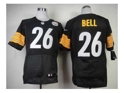 Nike jerseys pittsburgh steelers #26 bell black[Elite][bell]