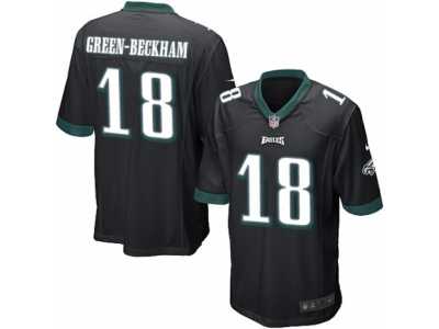 Men's Nike Philadelphia Eagles #18 Dorial Green-Beckham Game Black Alternate NFL Jersey