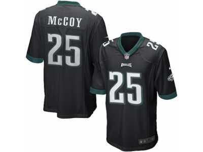 Men's Nike Philadelphia Eagles #25 LeSean McCoy Game Black Alternate NFL Jersey