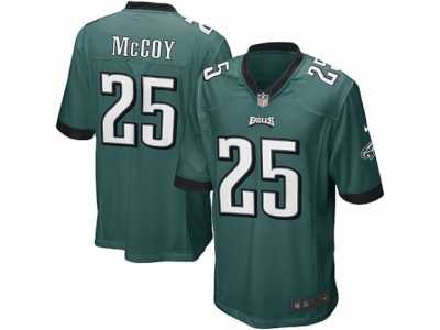 Men's Nike Philadelphia Eagles #25 LeSean McCoy Game Midnight Green Team Color NFL Jersey