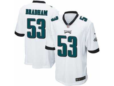 Men's Nike Philadelphia Eagles #53 Nigel Bradham Game White NFL Jersey