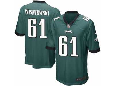 Men\'s Nike Philadelphia Eagles #61 Stefen Wisniewski Game Midnight Green Team Color NFL Jersey