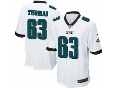 Men\'s Nike Philadelphia Eagles #63 Dallas Thomas Game White NFL Jersey