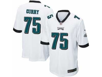 Men's Nike Philadelphia Eagles #75 Vinny Curry Game White NFL Jersey