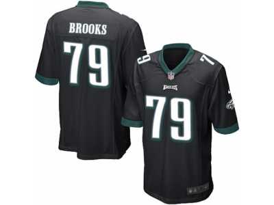 Men's Nike Philadelphia Eagles #79 Brandon Brooks Game Black Alternate NFL Jersey