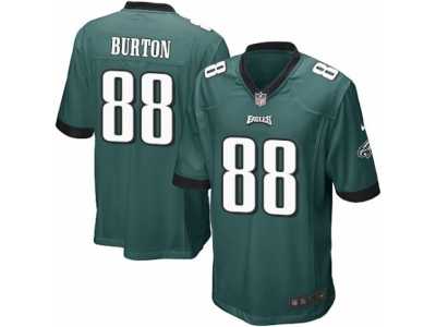 Men's Nike Philadelphia Eagles #88 Trey Burton Game Midnight Green Team Color NFL Jersey
