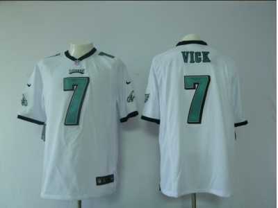 Nike NFL Philadelphia Eagles #7 Michael Vick White Game Jerseys