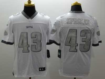 Nike Philadelphia Eagles #43 Sproles Platinum White Jerseys(Game)
