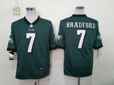 Nike Philadelphia Eagles #7 Sam Bradford green jerseys(Game)