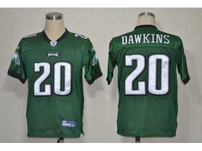 Nike nfl philadelphia eagles #20 brian dawkins green[game]