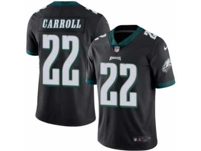 Men's Nike Philadelphia Eagles #22 Nolan Carroll Elite Black Rush NFL Jersey