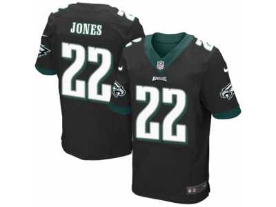 Men's Nike Philadelphia Eagles #22 Sidney Jones Elite Black Alternate NFL Jersey