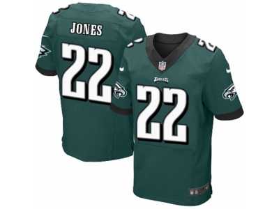 Men's Nike Philadelphia Eagles #22 Sidney Jones Elite Midnight Green Team Color NFL Jersey