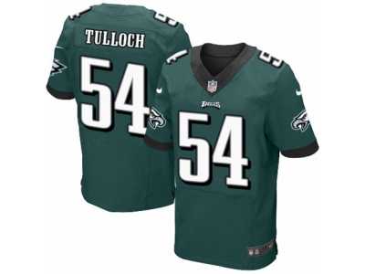 Men's Nike Philadelphia Eagles #54 Stephen Tulloch Elite Midnight Green Team Color NFL Jersey