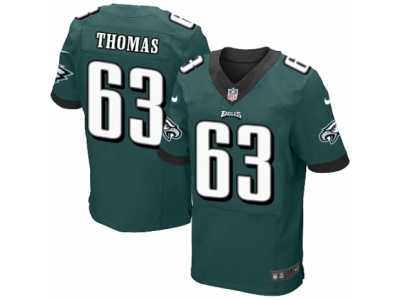 Men's Nike Philadelphia Eagles #63 Dallas Thomas Elite Midnight Green Team Color NFL Jersey