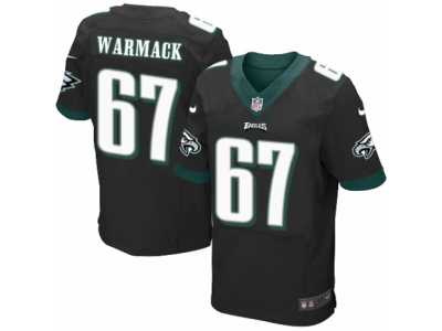 Men's Nike Philadelphia Eagles #67 Chance Warmack Elite Black Alternate NFL Jersey