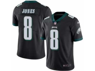 Men's Nike Philadelphia Eagles #8 Donnie Jones Elite Black Rush NFL Jersey
