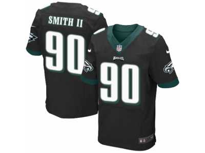Men's Nike Philadelphia Eagles #90 Marcus Smith II Elite Black Alternate NFL Jersey