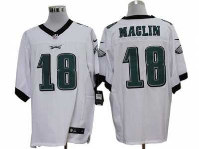 Nike NFL Philadelphia Eagles #18 Jeremy Maclin White Jerseys(Elite)